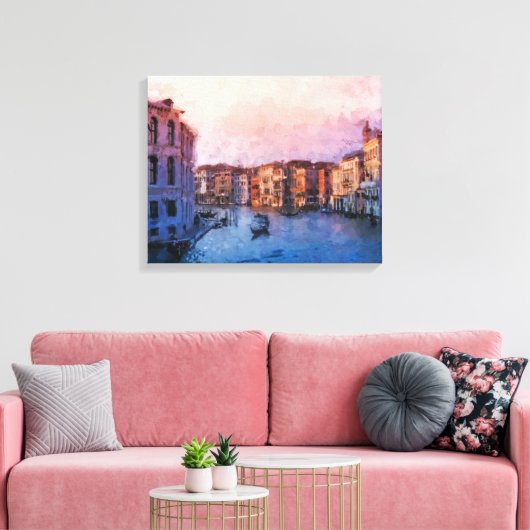 Venetië Canvas Afdruk (Insitu (Woonkamer))