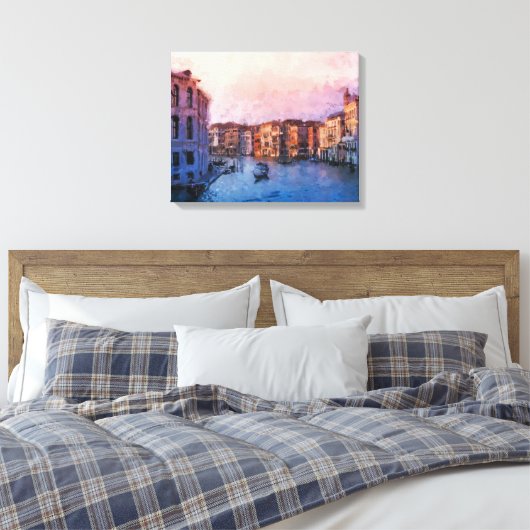 Venetië Canvas Afdruk (Insitu (Slaapkamer))
