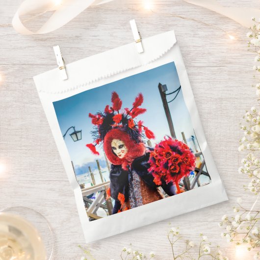 Venetië carnaval bedankzakje (Geknipt)