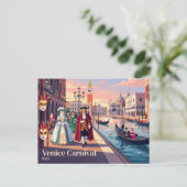 Venetië Carnaval, Italië Briefkaart (Staand voorkant)