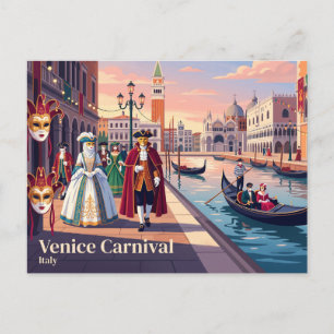 Venetië Carnaval, Italië Briefkaart