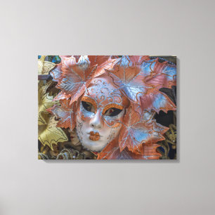 Venetië carnaval masker uitzicht canvas print