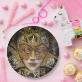 Venetië Carnaval Masquerade Disposable Paper Borde Papieren Bordje (Feest)