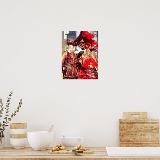 Venetië carnaval poster (Keuken)