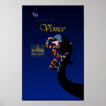 Venetië, carnavalreisposter