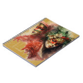 Venetië Carnival Florals en veren Notitieboek (Linkerzijde)