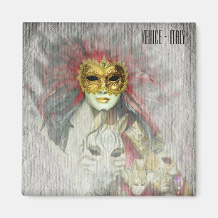 Venetië, Carnival Maskers No.4 Italië (Fridge Magn Magneet