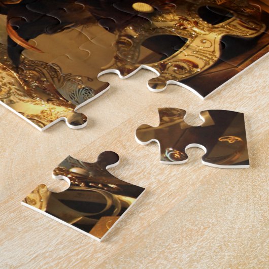 Venetië Carnival Maskers Puzzle Horizontale Legpuzzel (Zijkant)