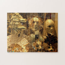 Venetië Carnival Maskers Puzzle Horizontale