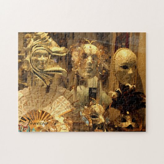 Venetië Carnival Maskers Puzzle Horizontale Legpuzzel (Horizontaal)