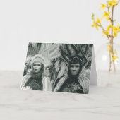 Venetië Carnvale Kaart (Gele Bloem)