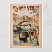 Venetië, de Bride van het Zee, de Rialto-brug Briefkaart (Voorkant)