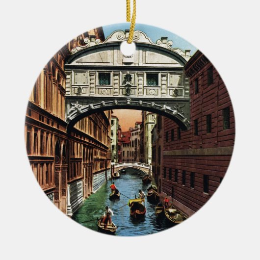  Venetië, de brug der Sighs Keramisch Ornament (Voorkant)