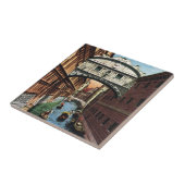  Venetië, de brug der Sighs Tegeltje (Zijkant)