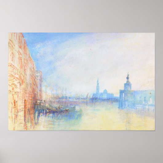 Venetië De monding van het Grote Kanaal joseph Mal Poster (Voorkant)