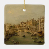 Venetië de Rialto Keramisch Ornament (Achterkant)