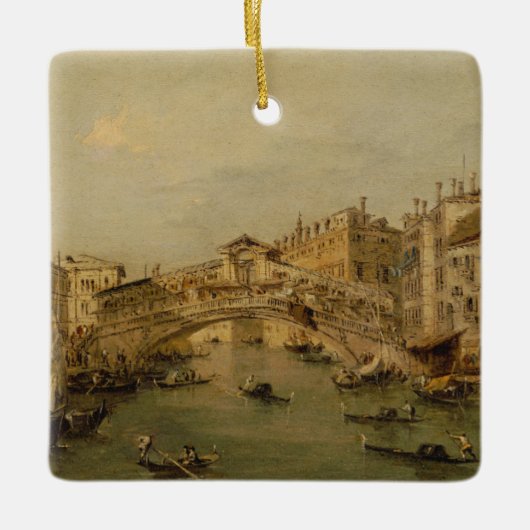 Venetië de Rialto Keramisch Ornament (Voorkant)