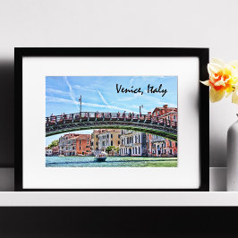 Venetië, De Rialtobrug Grand Canal Poster