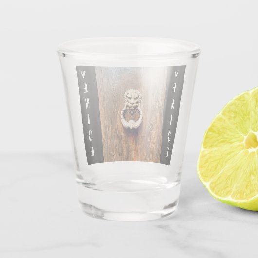 Venetië deur klopper schot glas (Achterkant)