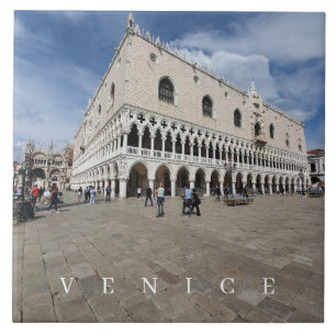 Venetië Doge Palace uitzicht keramische tegel Tegeltje