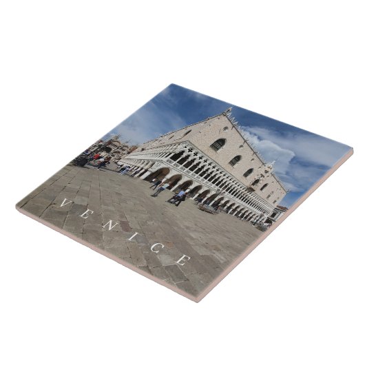 Venetië Doge Palace uitzicht keramische tegel Tegeltje (Zijkant)