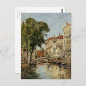 Venetië door Eugene Boudin Briefkaart (Voorkant / Achterkant)