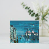 Venetië door Moonlight Briefkaart (Staand voorkant)