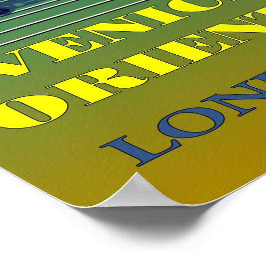 Venetië en de Orient Express-reisposter Poster (Hoek)