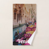 Venetië- en gondels bad handdoek (Handdoek)