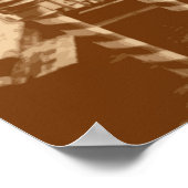 Venetië en het Grote Kanaal in Taupe Poster (Hoek)