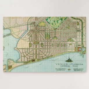 Venetië Florida 20x30 Vintage kaart Legpuzzel
