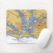Venetië, Florida nautical Harbour Chart Mousepad Muismat (Met muis)