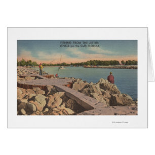 Venetië, Florida - Vist Scene op de Jetties
