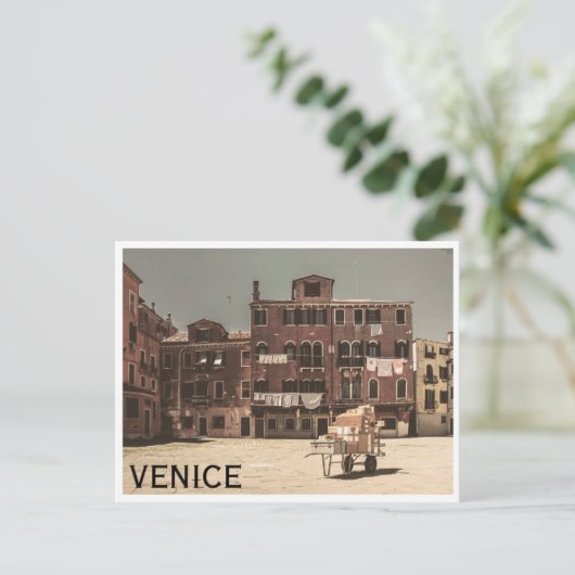  Venetië foto Briefkaart (Staand voorkant)