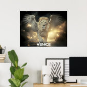 VENETIE - GEVLEUGELDE LEEUW POSTER (Thuiskantoor)