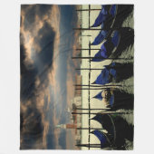 VENETIË GONDELS FLEECE DEKEN (Voorkant)