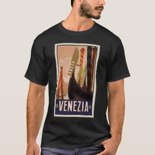  Venetië Gondola Beach Italy Vacking Birth T-shirt
