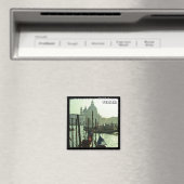 Venetië - Gondolas, Architectuur (Fridge Magnet) Magneet (Insitu (Vaatwasser))