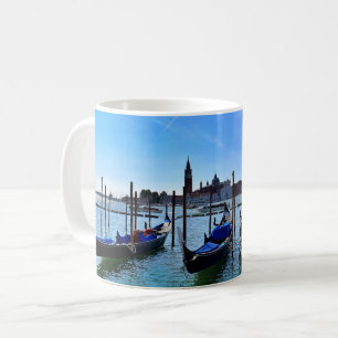 Venetië Gondolas Boat Italië Blauwe lucht Koffiemok