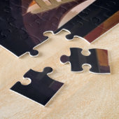  Venetië Gondolas Reisillustratie Kunst Legpuzzel (Zijkant)