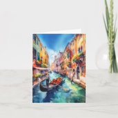 Venetië grachten Italië Waterverf Kaart