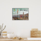 Venetië - Grand Canal en Rialto Bridge Poster (Keuken)