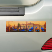 Venetië Grand Canal & Gondolas Italië Reiskunstwer Bumpersticker (Op auto)
