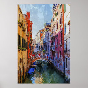 Venetië grand canal, italië poster