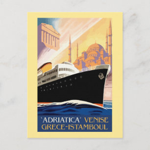 Venetië Griekenland De scheepvaartlijn Istanbul re Briefkaart
