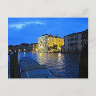 Venetië - Groot Kanaal bij nacht Briefkaart