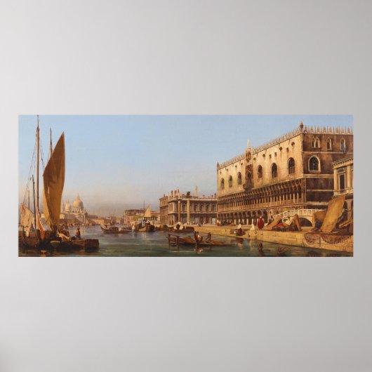 Venetië: Het Dogenpaleis en de Molo Poster (Voorkant)