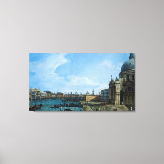 Venetië: Het Grote Kanaal van Canaletto Canvas Afdruk (Voorkant)