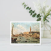 Venetië: Het paleis van de Doge en de Molo van de  Briefkaart (Staand voorkant)