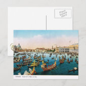 Venetië, het Vintage Briefkaart 1910 van de (Voorkant / Achterkant)